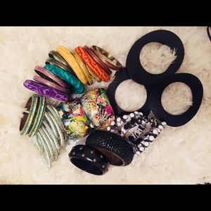 Lot of bracelets* bangles *jewelry *Bebe ,Macy’s